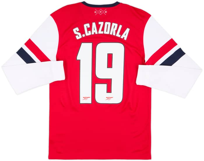 2012-14 Arsenal Home L/S Shirt S.Cazorla #19 (S)
