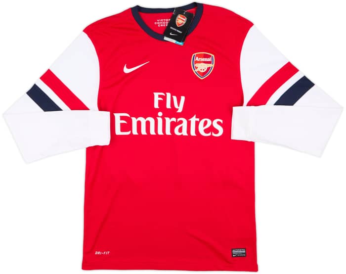 2012-14 Arsenal Home L/S Shirt S.Cazorla #19 (S)