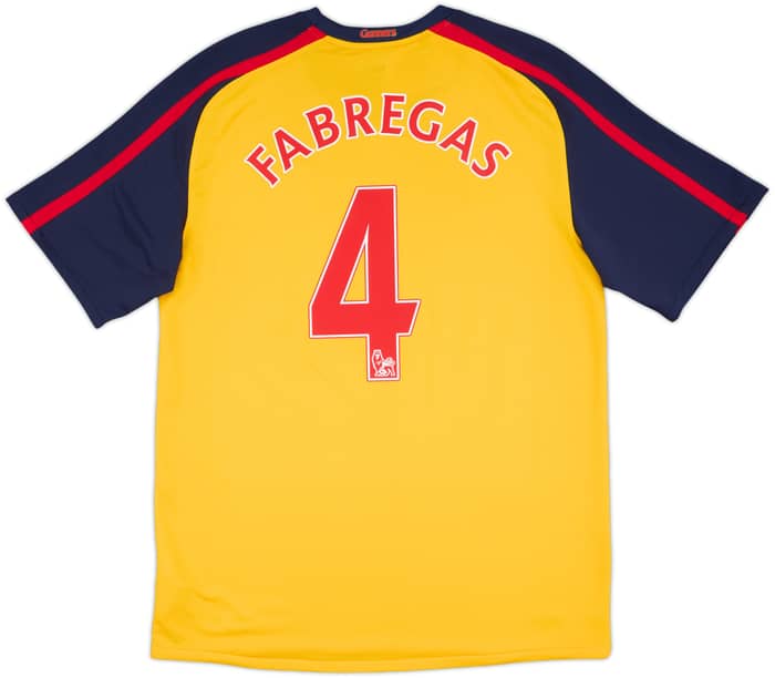 2008-09 Arsenal Away Shirt Fabregas #4 (M)