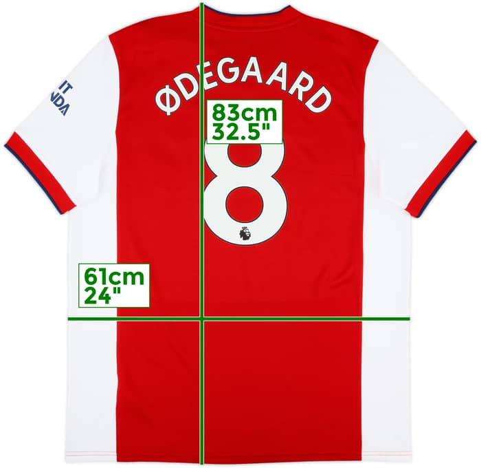 2021-22 Arsenal Home Shirt Odegaard #8 (XL)