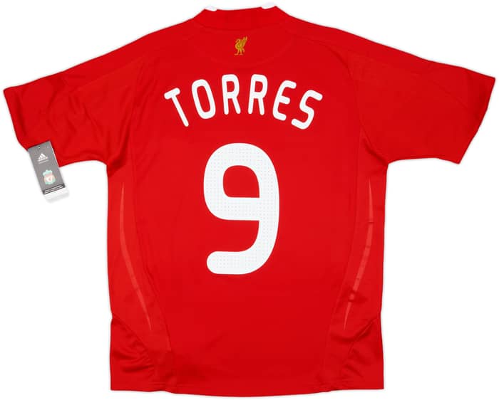 2008-10 Liverpool Home Shirt Torres #9 (XL.Boys)