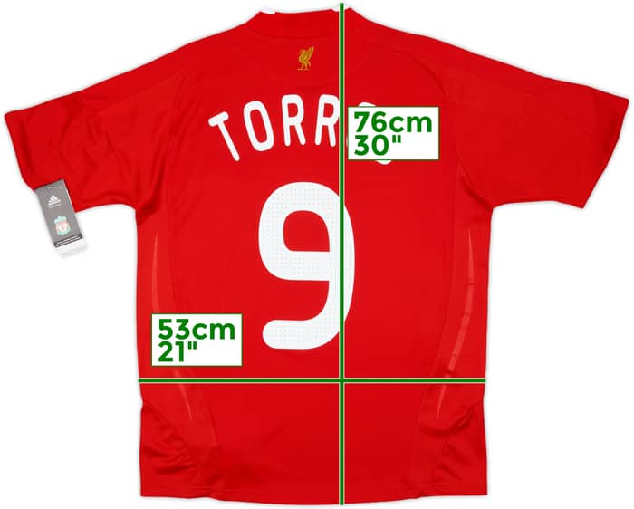 2008-10 Liverpool Home Shirt Torres #9 (XL.Boys)
