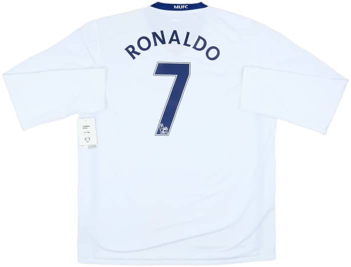 2008-10 Manchester United Away L/S Shirt Ronaldo #7 (XL)