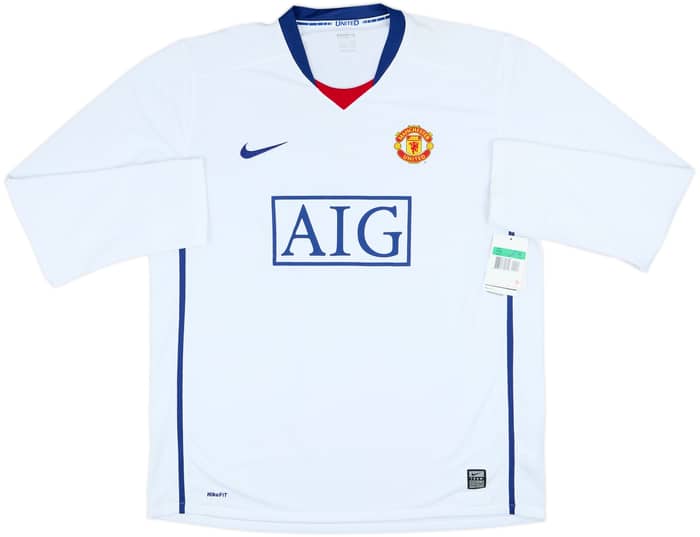2008-10 Manchester United Away L/S Shirt Ronaldo #7 (XL)