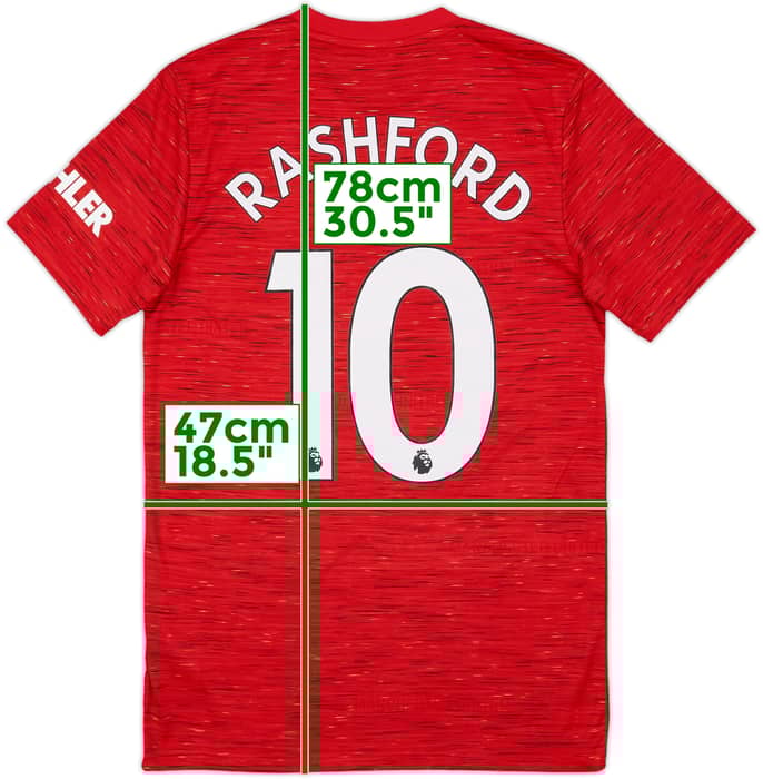 2020-21 Manchester United Home Shirt Rashford #10 (S)