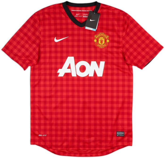 2012-13 Manchester United Home Shirt Valencia #7 (M)