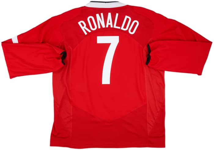 2004-06 Manchester United Home L/S Shirt Ronaldo #7 (XL)