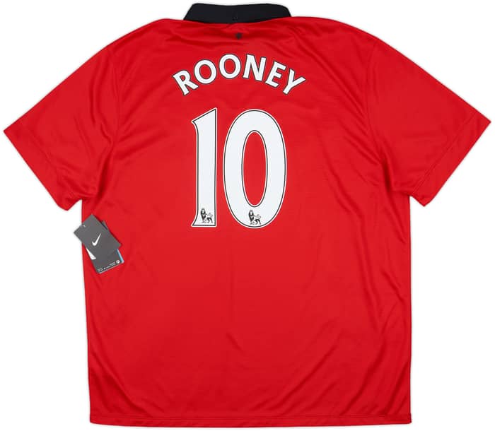 2013-14 Manchester United Home Shirt Rooney #10 (XXL)