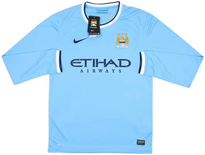 2013-14 Manchester City Home L/S Shirt Toure Yaya #42 (M)