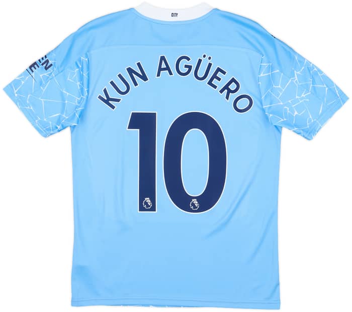 2020-21 Manchester City Home Shirt Kun Aguero #10 (S)