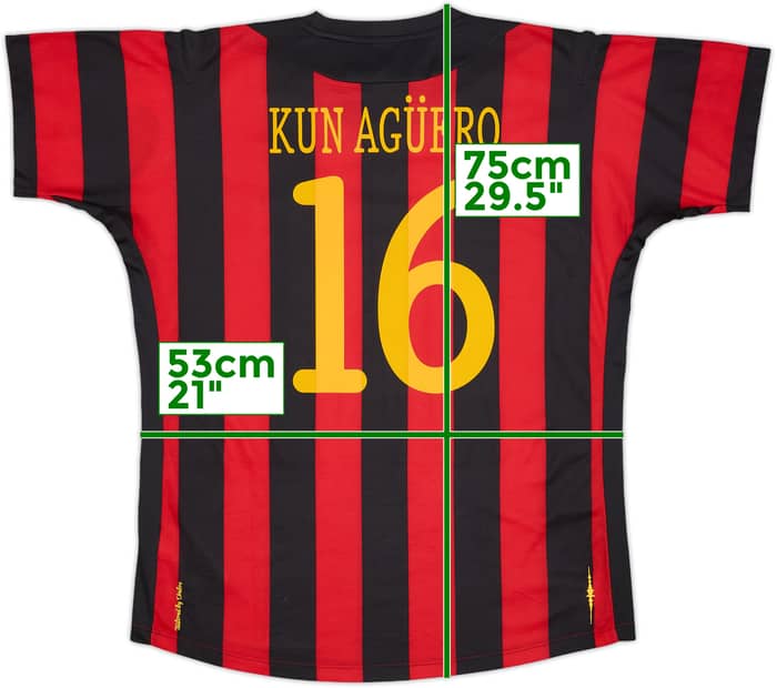 2011-12 Manchester City Away Shirt Kun Aguero #16 (L)