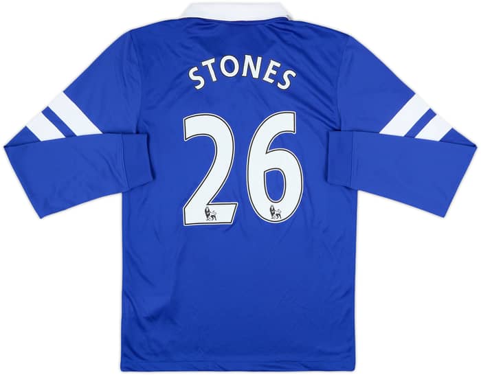 2013-14 Everton Home L/S Shirt Stones #26 (S)