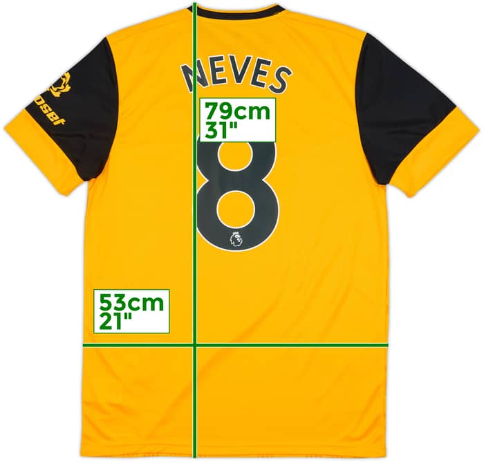 2020-21 Wolves Home Shirt Neves #8 (M)