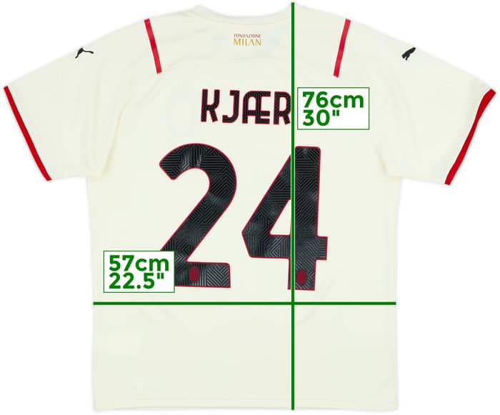 2021-22 AC Milan Away Shirt Kjaer #24 (L)