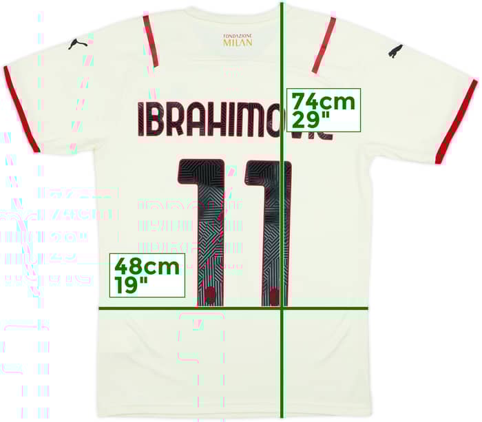 2021-22 AC Milan Away Shirt Ibrahimovic #11 (S)