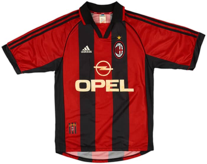 1998-00 AC Milan Home Shirt Maldini #3 - 6/10 - (S)