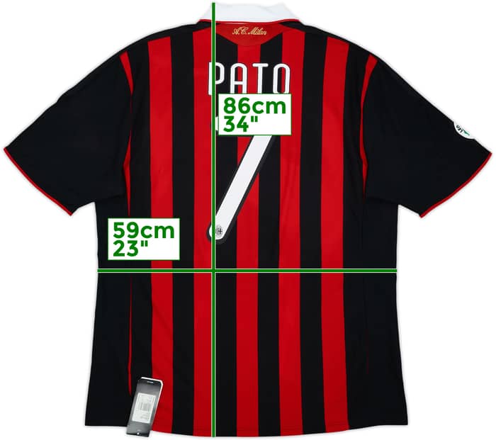 2009-10 AC Milan Camiseta Local Pato #7 (XL)