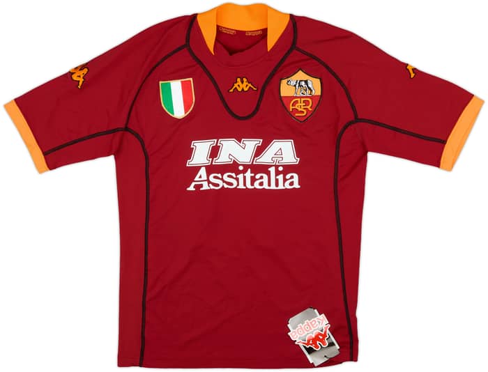 2001-02 Roma Home Shirt Totti #10 (M)