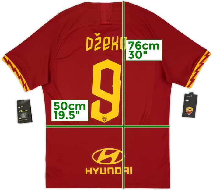 2019-20 Roma Home Shirt Dzeko #9 (M)