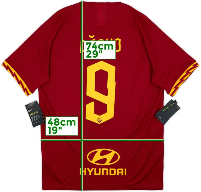 2019-20 Roma Home Shirt Dzeko #9 (M)
