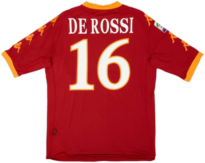 2010-11 Roma Home Shirt De Rossi #16 (XXL)
