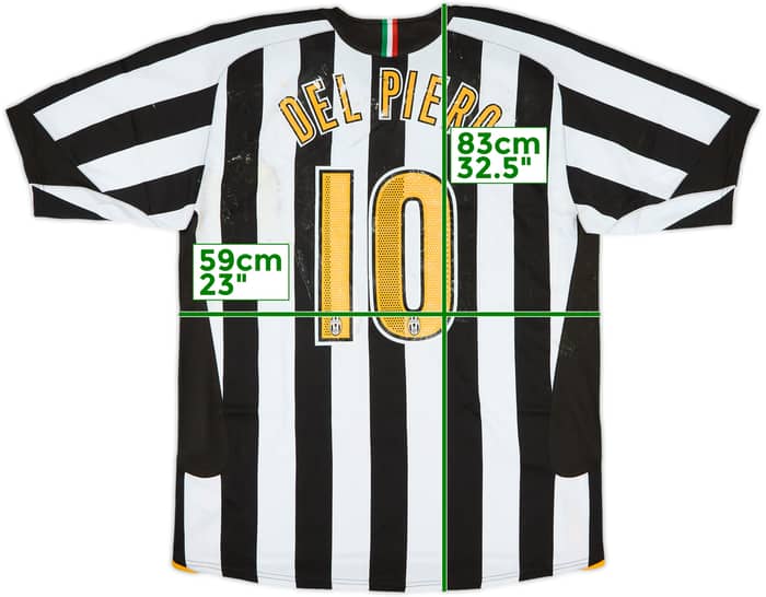 2005-06 Juventus Home Shirt Del Piero #10 (XL)