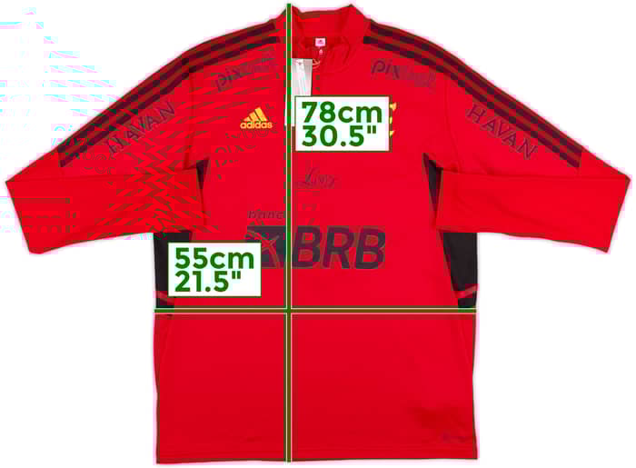2021-22 Flamengo adidas 1/4 Drill Top (L)