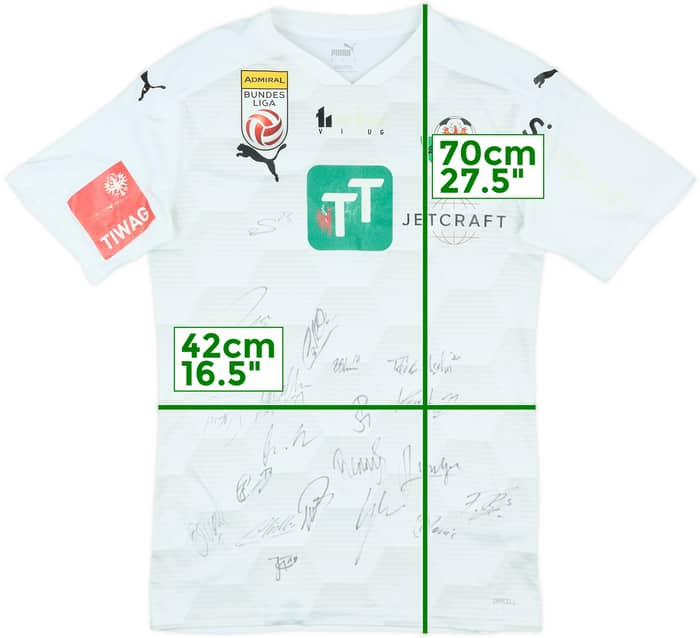 2021-22 WSG Tirol Squad Signed Away Shirt - 5/10 - (S)