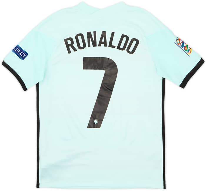 Camiseta de visitante de Portugal 2020-22 Ronaldo #7 - 8/10 - (XL.Niños)