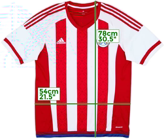 2015 Paraguay Copa America Home Shirt - 7/10 - (L)