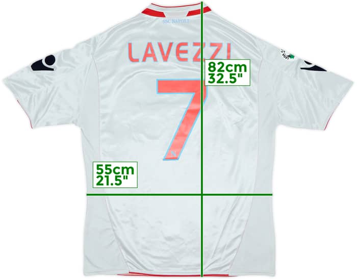 2009-10 Napoli Away Shirt Lavezzi #7 - 5/10 - (XXL)