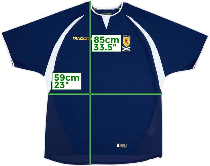 2003-05 Scotland Home Shirt #8 - 8/10 - (L)
