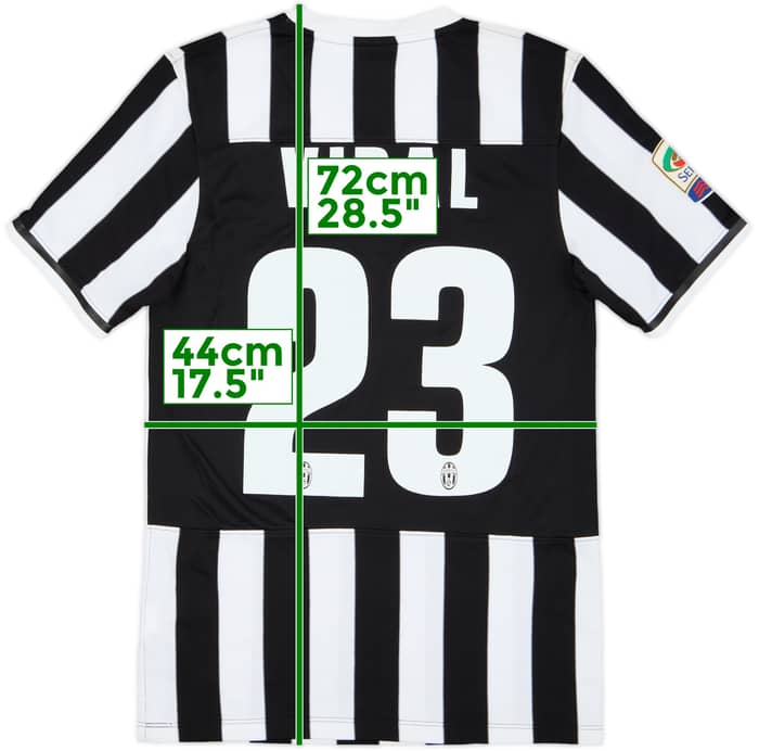 2013-14 Juventus Home Shirt Vidal #23 - 7/10 - (S)