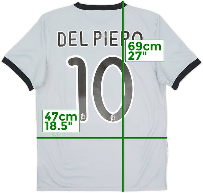 2009-10 Juventus Away Shirt Del Piero #10 - 5/10 - (S)