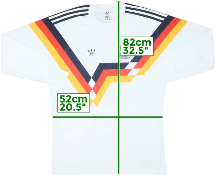 1988-91 West Germany Home L/S Shirt - 9/10 - (L)