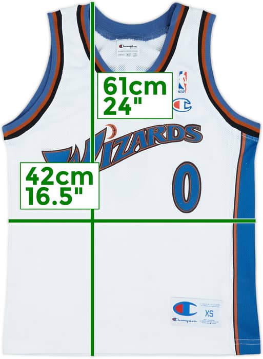 2003-07 Washington Wizards Arenas #0 Champion Home Jersey - 7/10 - (5-6 Years)