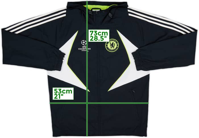 2007-08 Chelsea adidas CL Hooded Track Jacket - 7/10 - (M)