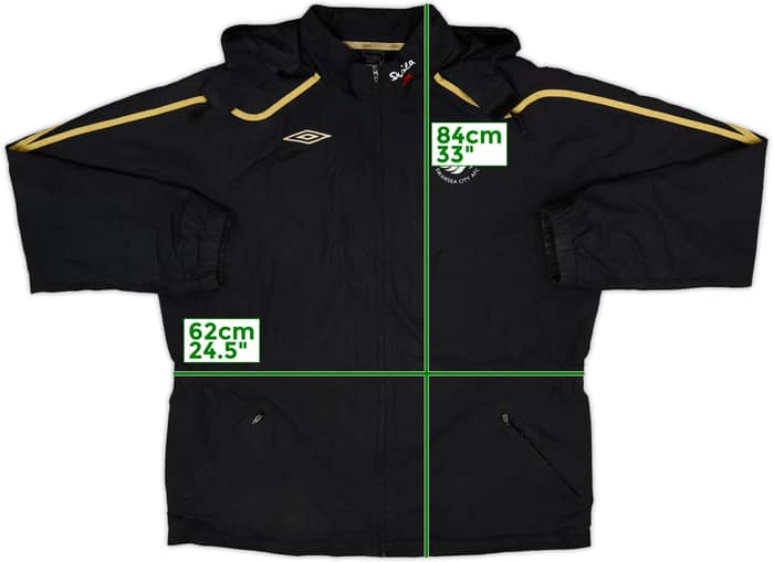 2008-09 Swansea Umbro Hooded Track Jacket - 7/10 - (XXL)