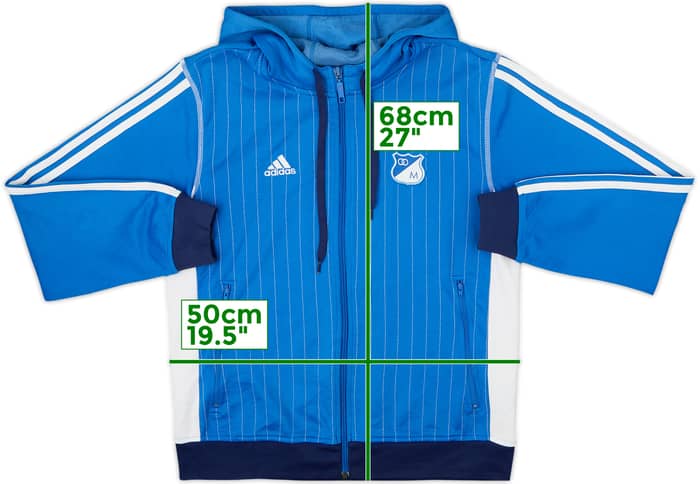 2008-09 Millonarios adidas Hooded Track Jacket - 6/10 - (M.Boys)