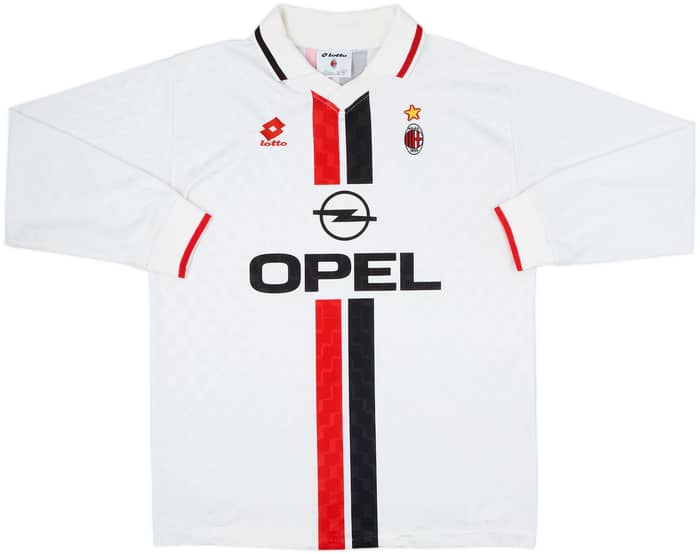 Camiseta de visitante de manga larga del AC Milan 1995-96 - 8/10 - (XL)