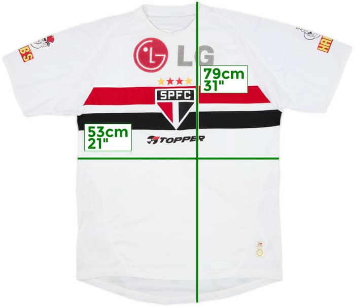 2004 Sao Paulo Home Shirt #8 - 4/10 - (L)