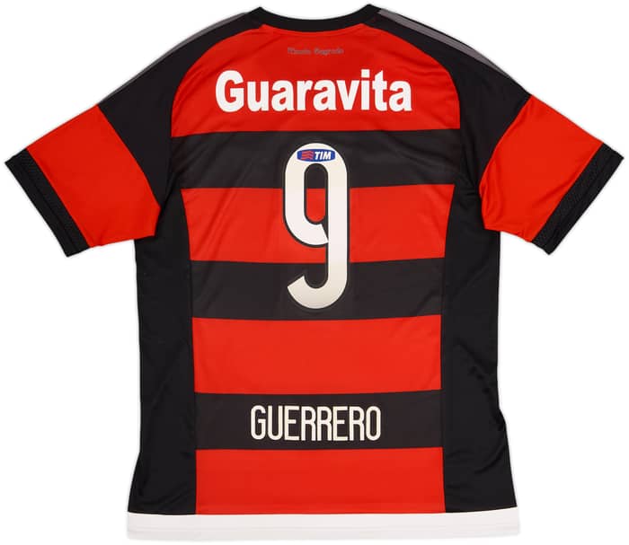 2015-16 Flamengo Home Shirt Guerrero #9 - 9/10 - (L)