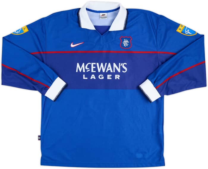 1997-98 Rangers Match Issue Home L/S Shirt #16