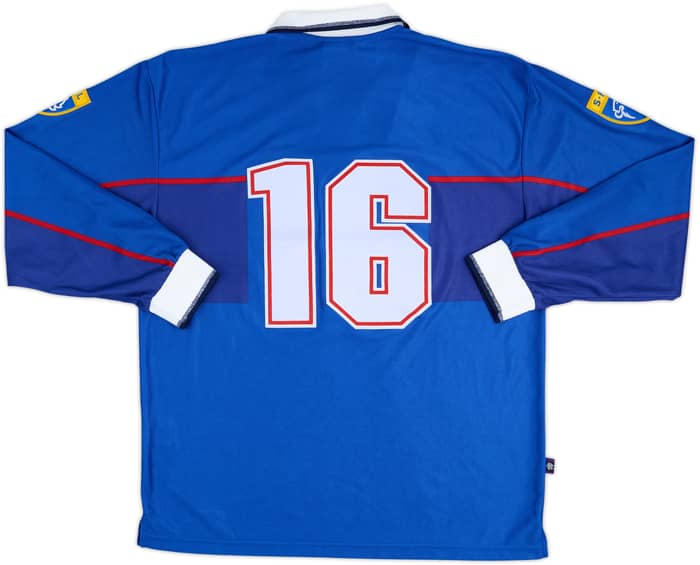 1997-98 Rangers Match Issue Home L/S Shirt #16