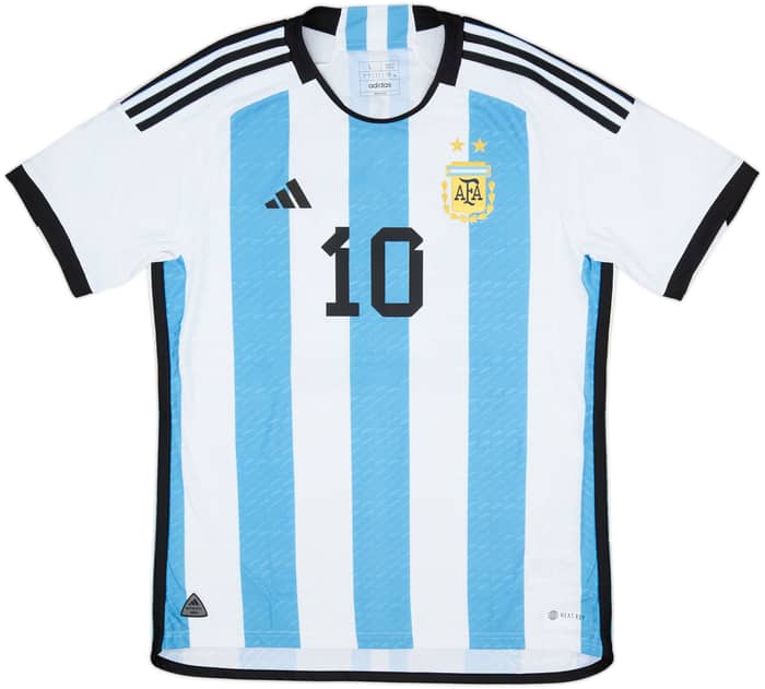 2022-23 Argentina Authentic Home Shirt Messi #10 - 8/10 - (L)