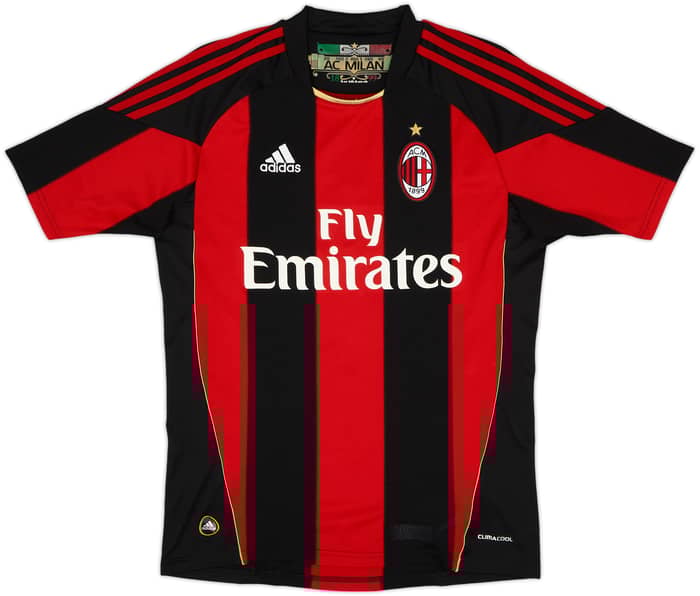 2010-11 AC Milan Home Shirt Ibrahimovic #11 - 8/10 - (S)