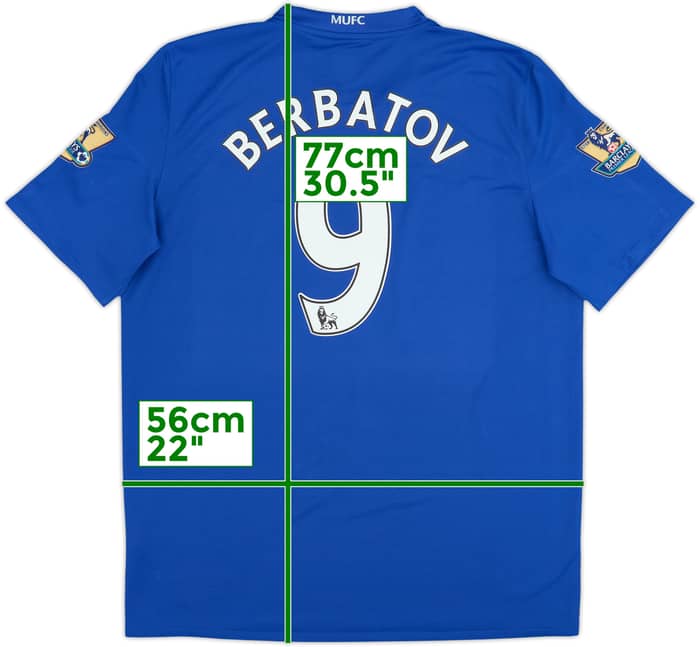 2008-09 Manchester United Third Shirt Berbatov #9 - 8/10 - (L)