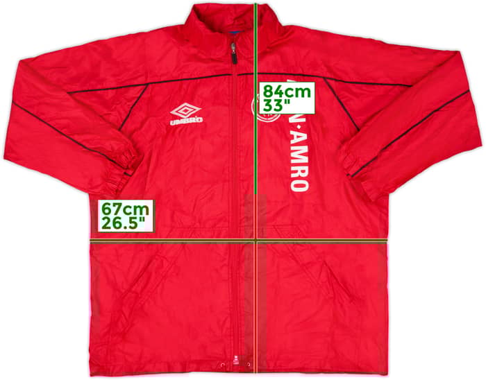 1998-99 Ajax Player Issue Umbro Track Jacket - 8/10 - (L)
