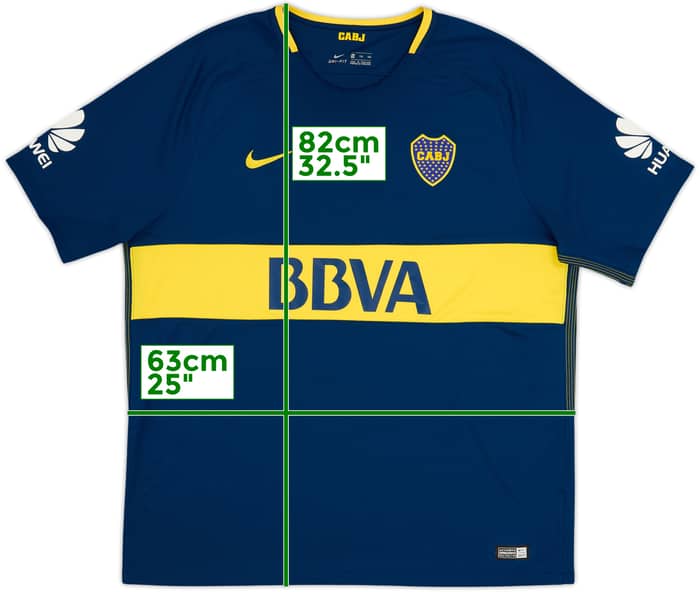 Camiseta de local de Boca Juniors 2017-18 - 9/10 - (XXL)