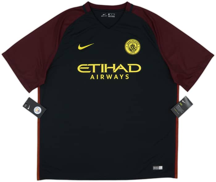 2016-17 Manchester City Away Shirt Kun Aguero #10 (XXL)
